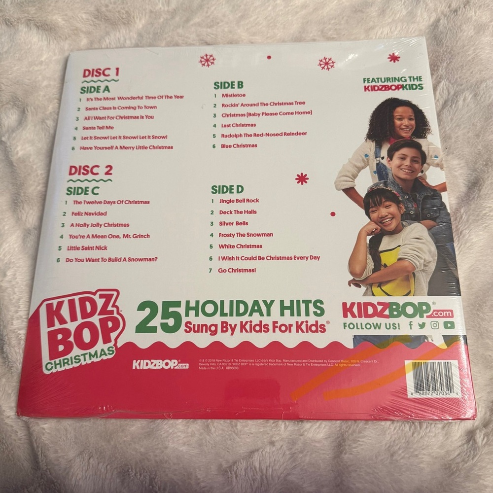 KIDZ BOP Christmas RSD Black Friday 2018 Limited Edition Red and Green Vinyl New - Picture 2 of 2